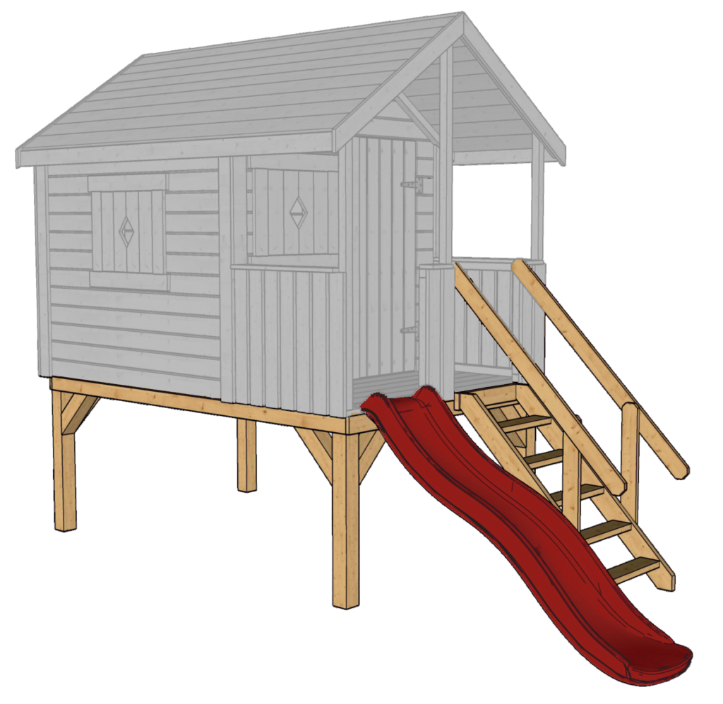 Rysunek platforma czerwony cien